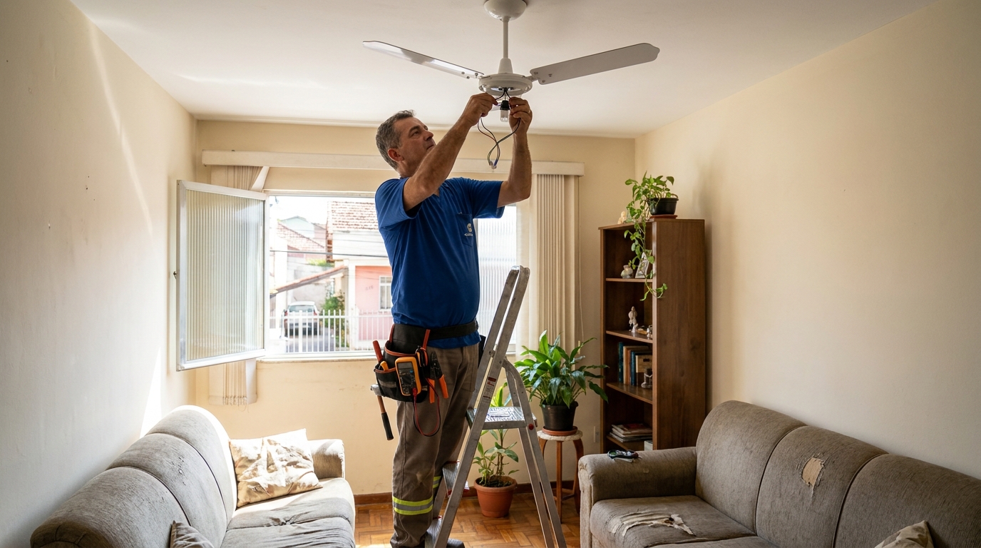 Instalação de Ventiladores de Teto
